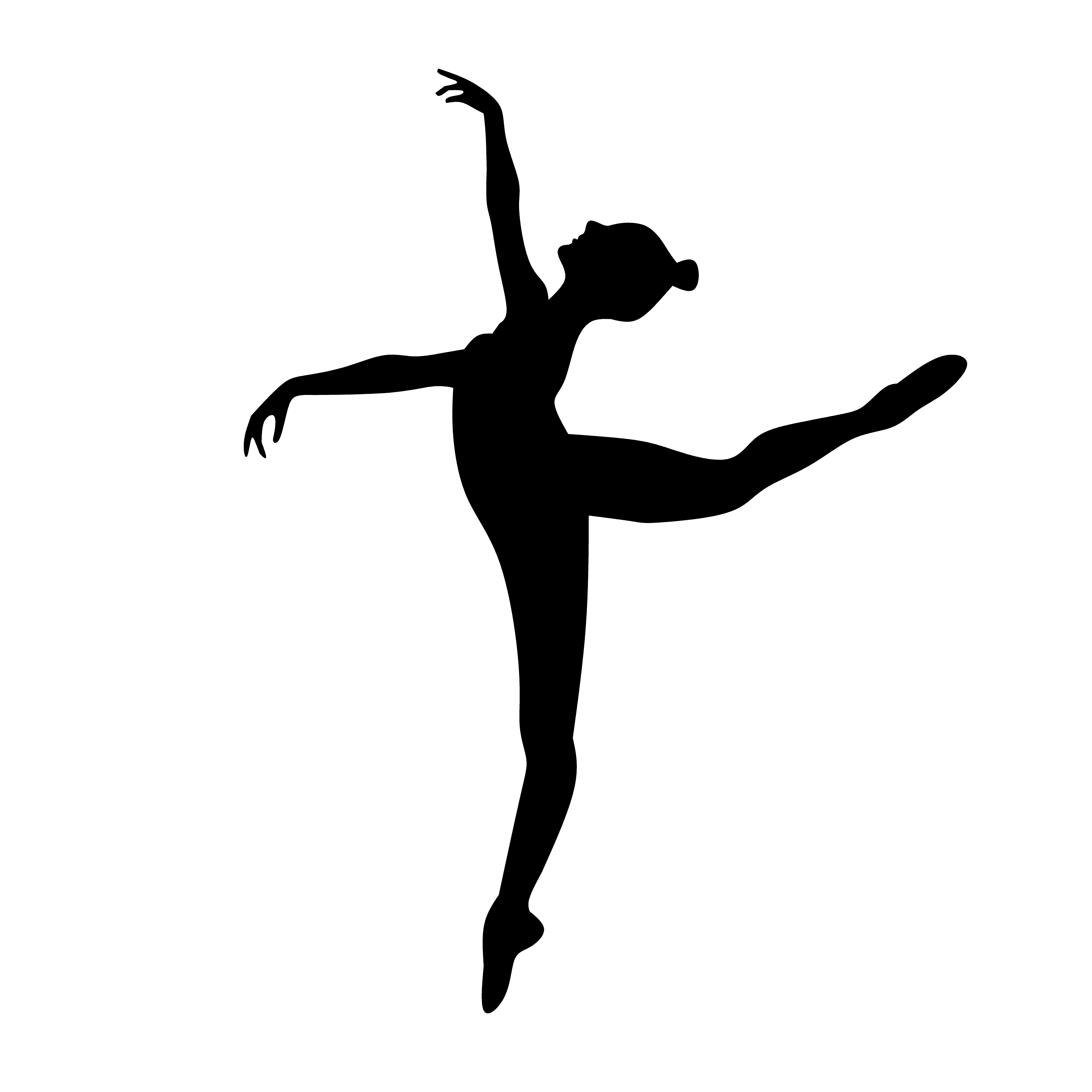 Danser silhouette